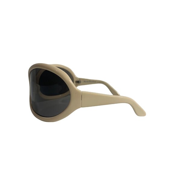 ACNE STUDIOS Arcturus New Oval Acetate Sunglasses Ivory $390 - Picture 4 of 6